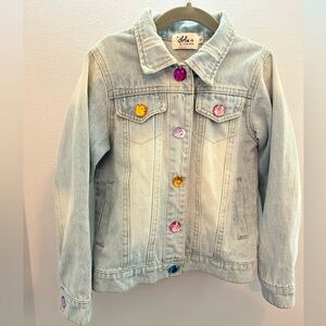 Lola + The Boys Rainbow Pearl & Gem Jacket